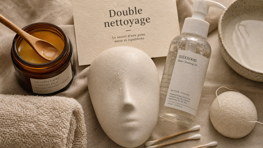Double nettoyage visage : 2 étapes pour une peau nette sans décaper