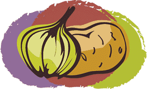Onion & Potato graphic
