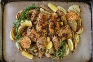 Slow Roasted Chicken & Onions