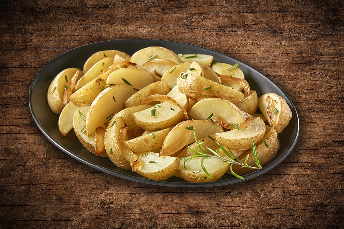 Steakhouse Potatoes with Caramelized Onions