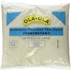 Ola-Ola Instant Pounded Yam Flour – 10lbs (4.5kg) Authentic African Iyan Instant