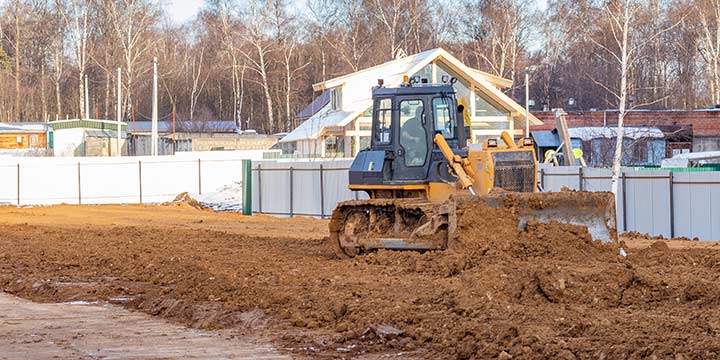 Lot / site preparation for building