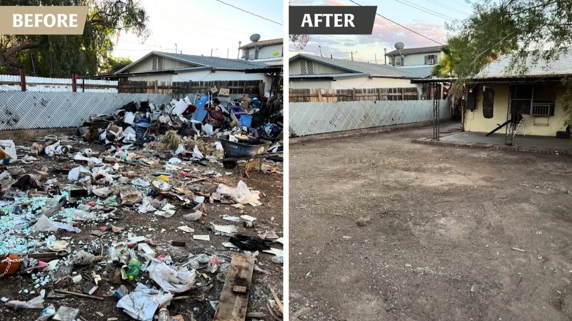 Storm debris or junk cleanup