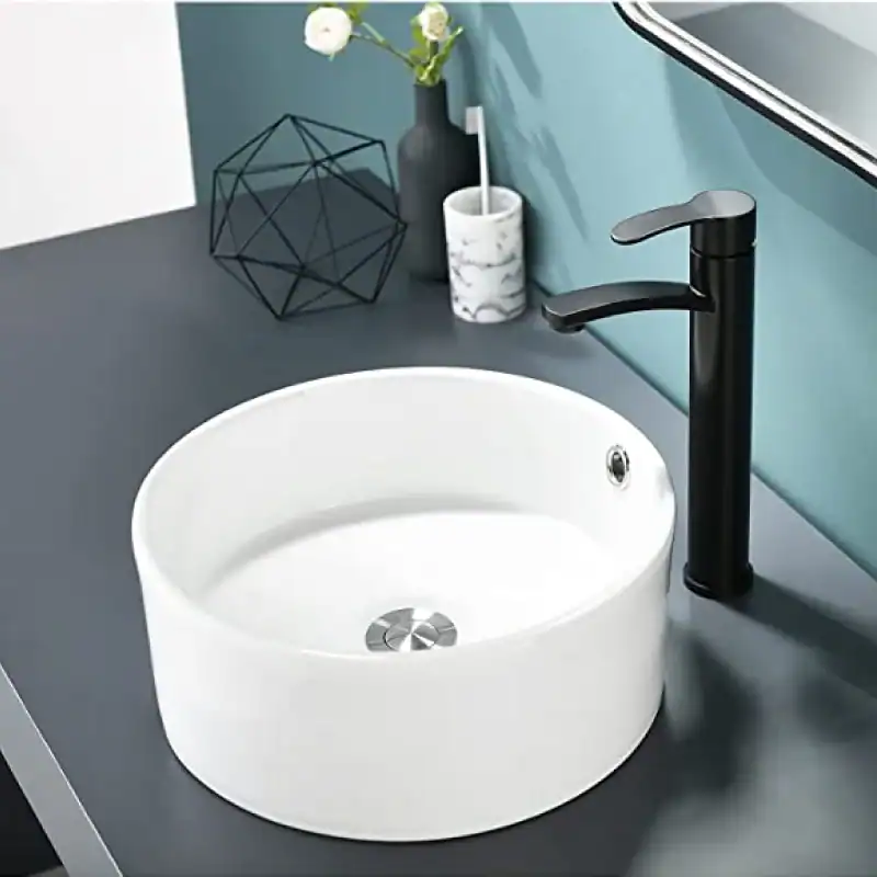 Lavamanos Sobreponer Aqua Nuova Redondo Blanco