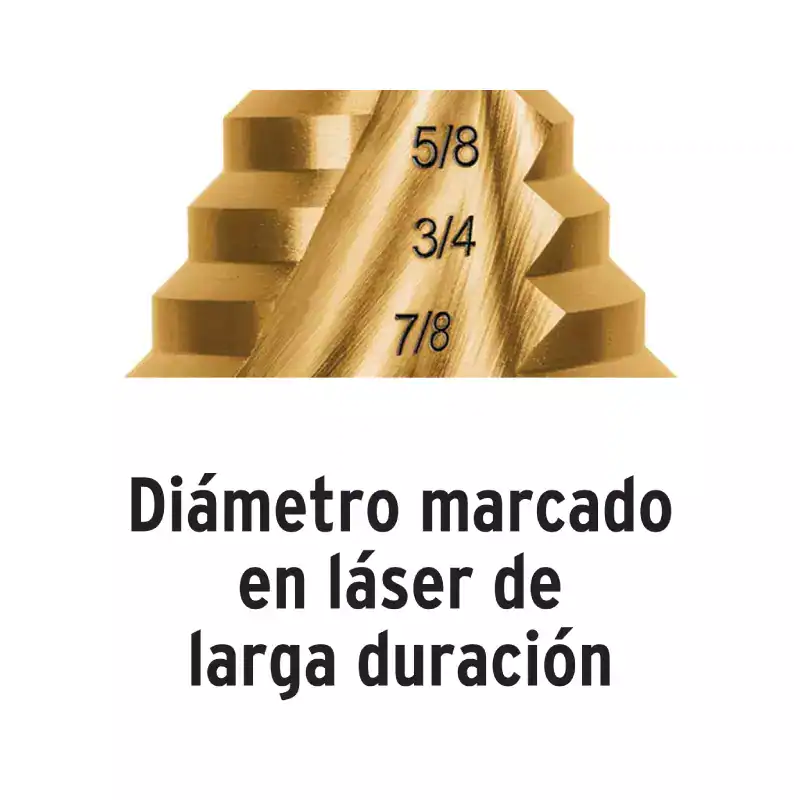 Truper Broca Escalonada Titanio 1/8" A 1/2" ( Bes-13x )