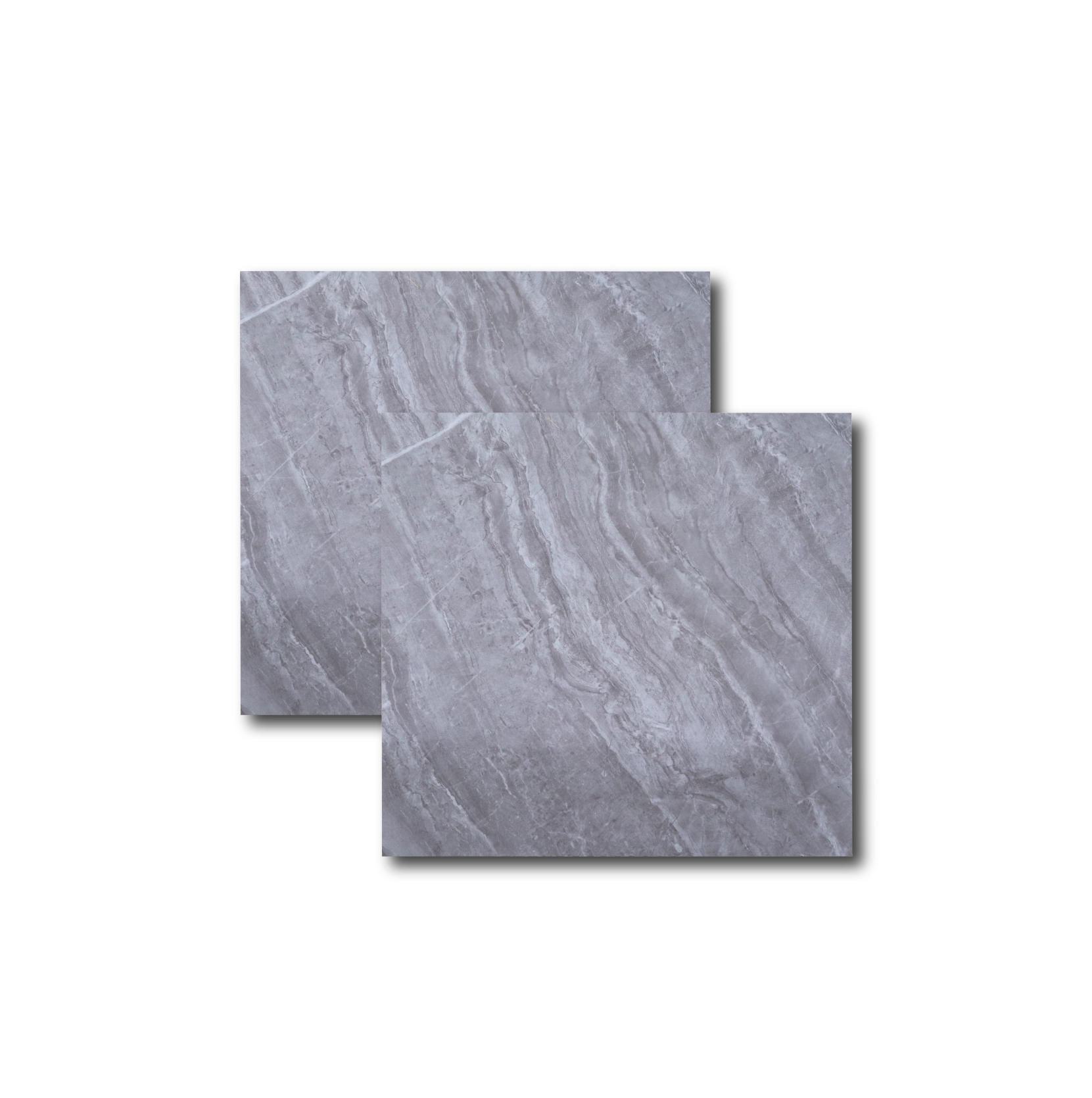 Porcelanato Qatar Gris Brillante 60 cm x 60 cm ( Caja 1.44mts² )