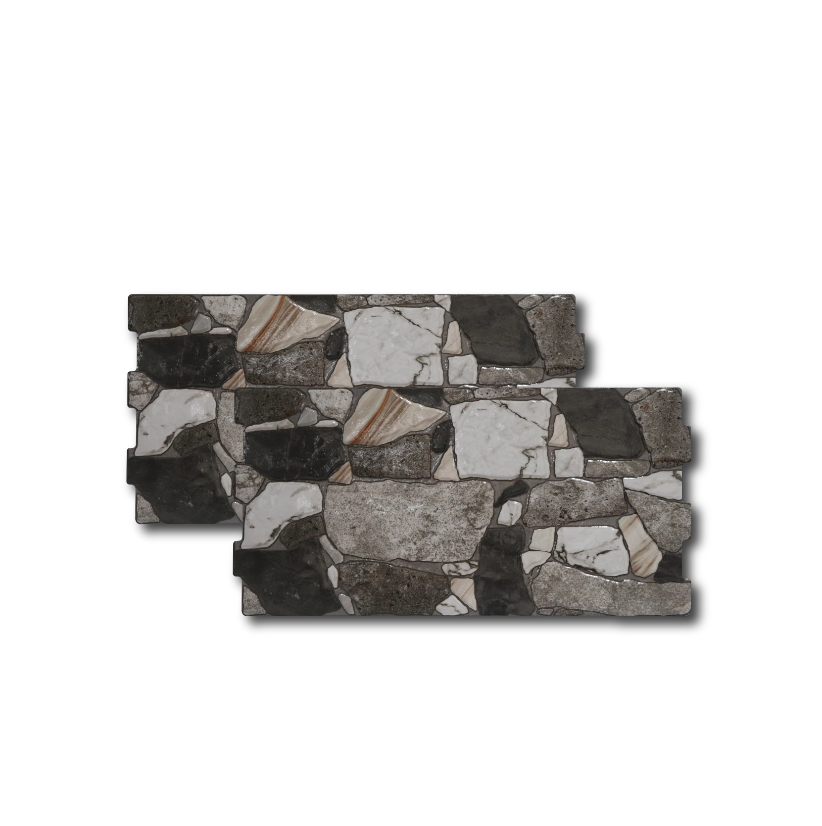 Fachaleta Atacama Gris Brillo 25 cm x50 cm (Caja 1.5m2)