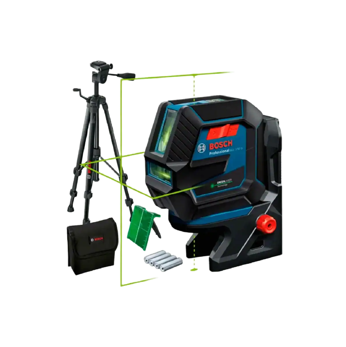 Bosch Nivel Combinado Linea Verde 180? 50mts C/placa Tripode Bt150