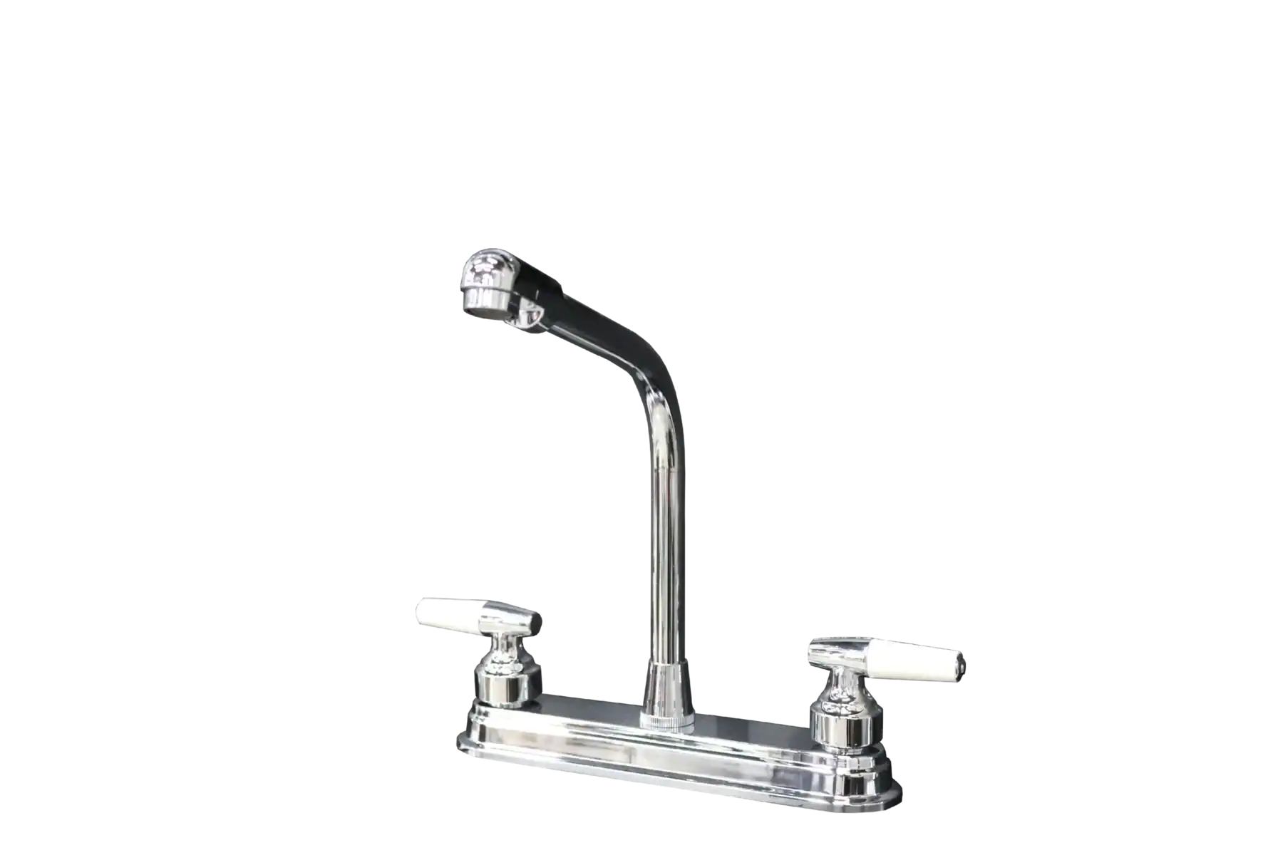 Ferreti Cachera Fregadero Palanca Acrilica Cromo Blanca 8" (BPF-1081)