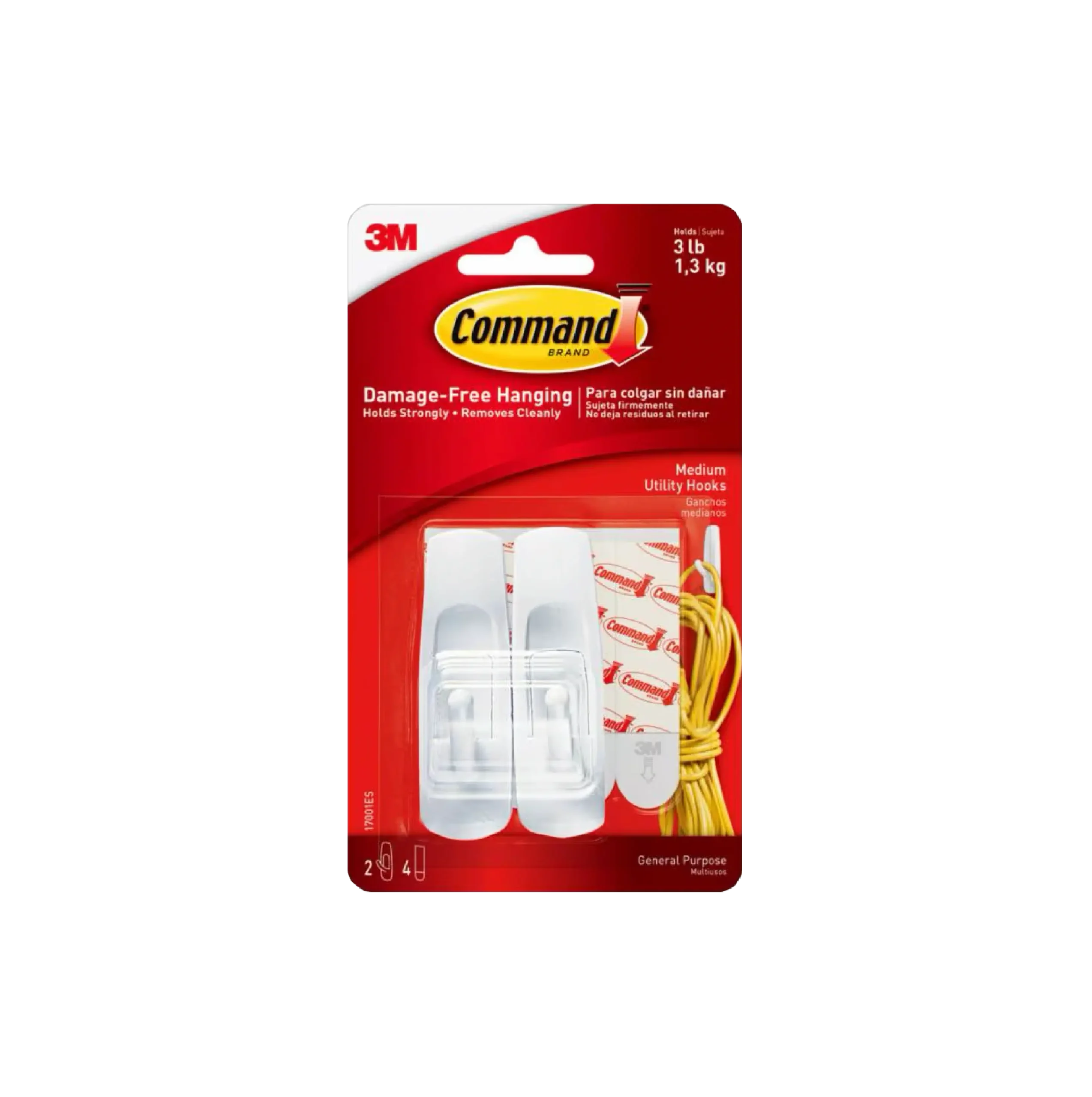 Command Gancho Mediano 2pcs *3M* Med 36BL (17001-ES)