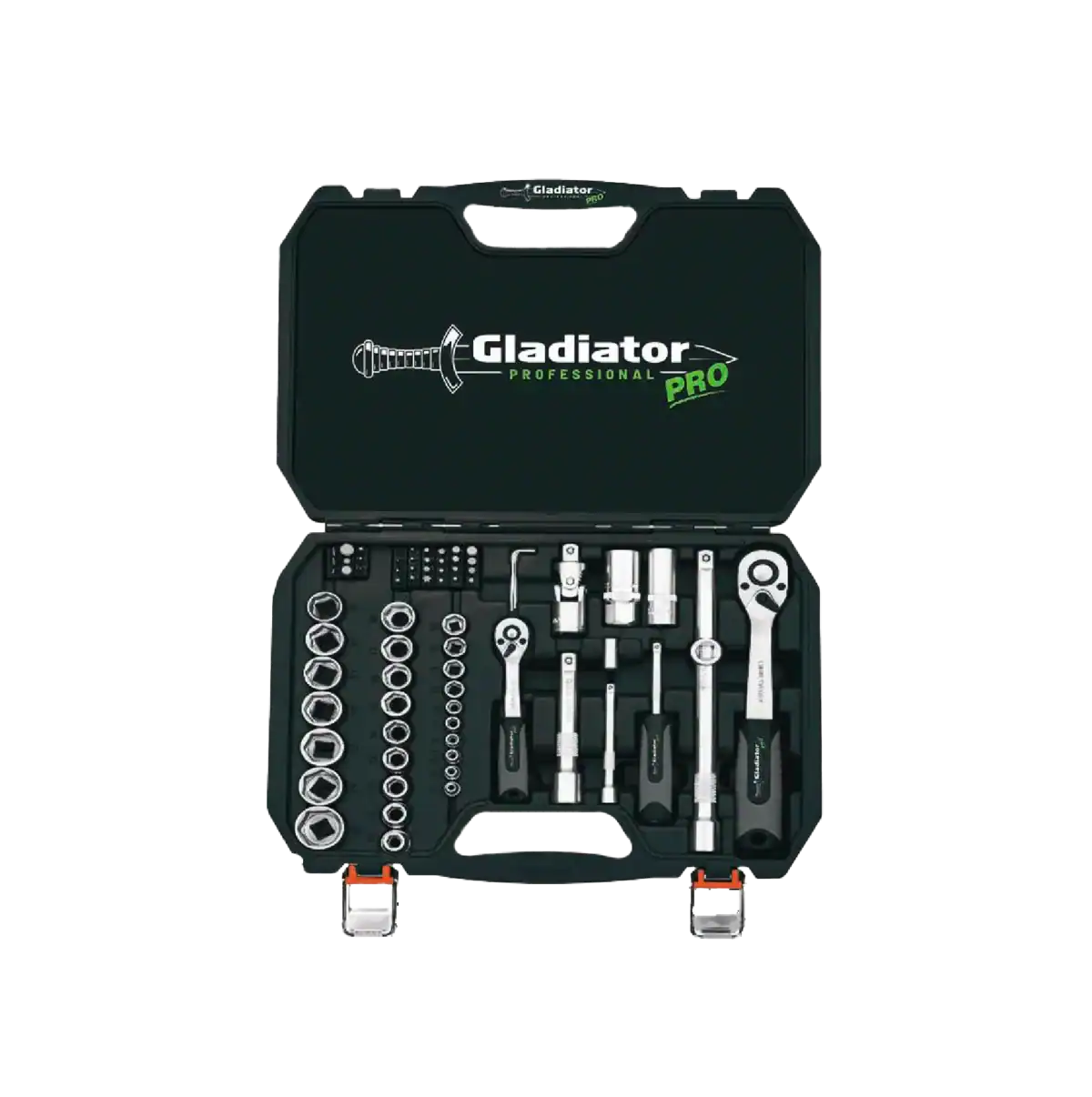 Gladiador Juego Cubos 1/2" 1/4" 73 Pcs ( Jt1073 )
