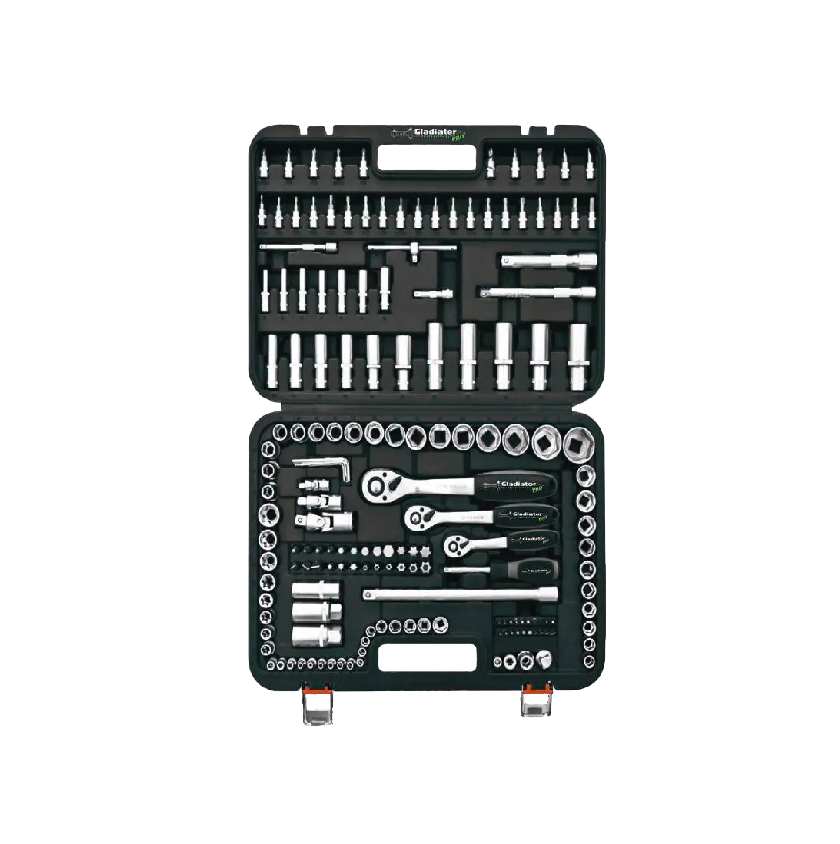 Gladiator Juego Cubos 1/2", 1/4" y 3/8" 171pcs JT 10171 (PULGADAS)