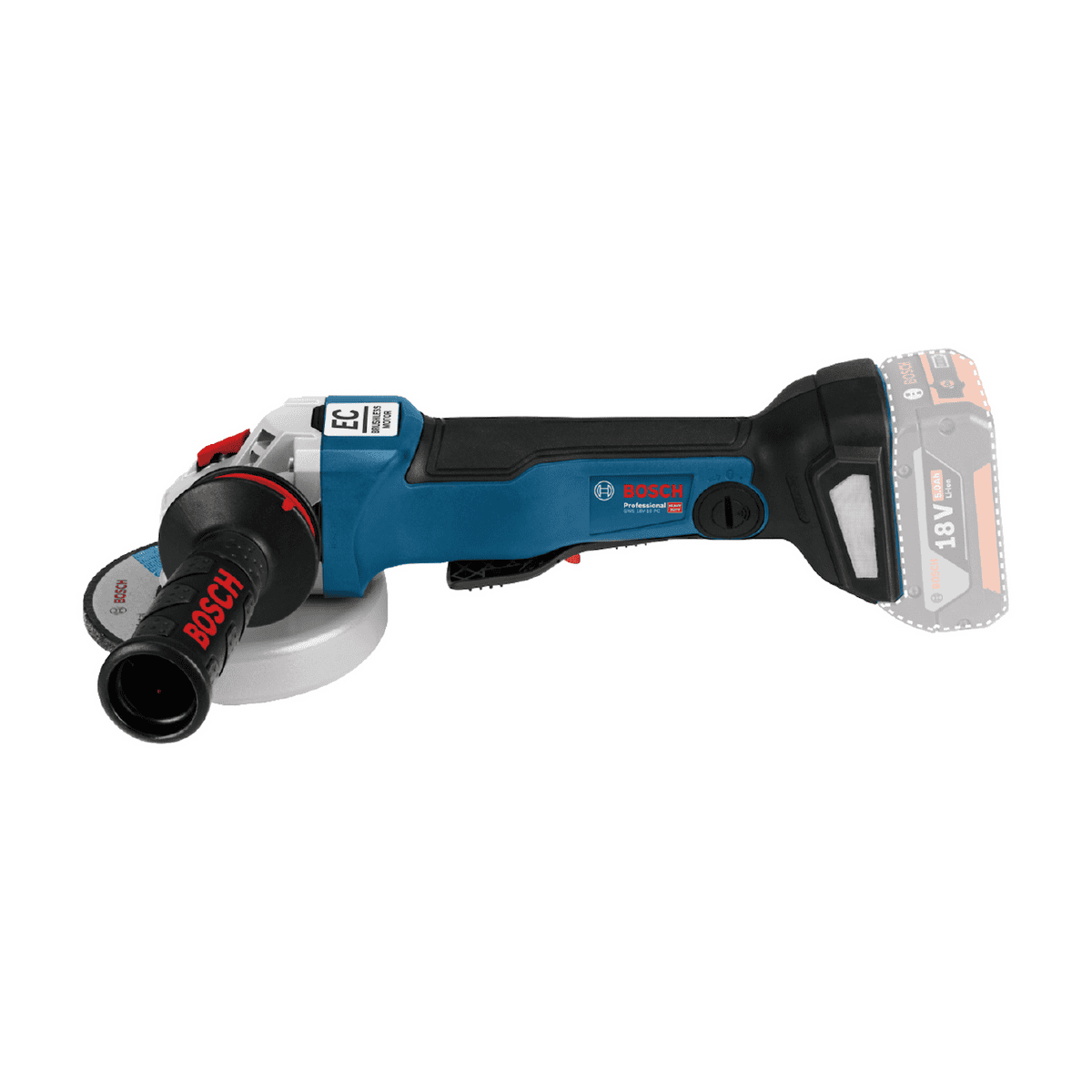 Bosch Esmeriladora Inalamb. 18v-10 4-1/2" 1000w M14 Gws1000 06019g3e0a