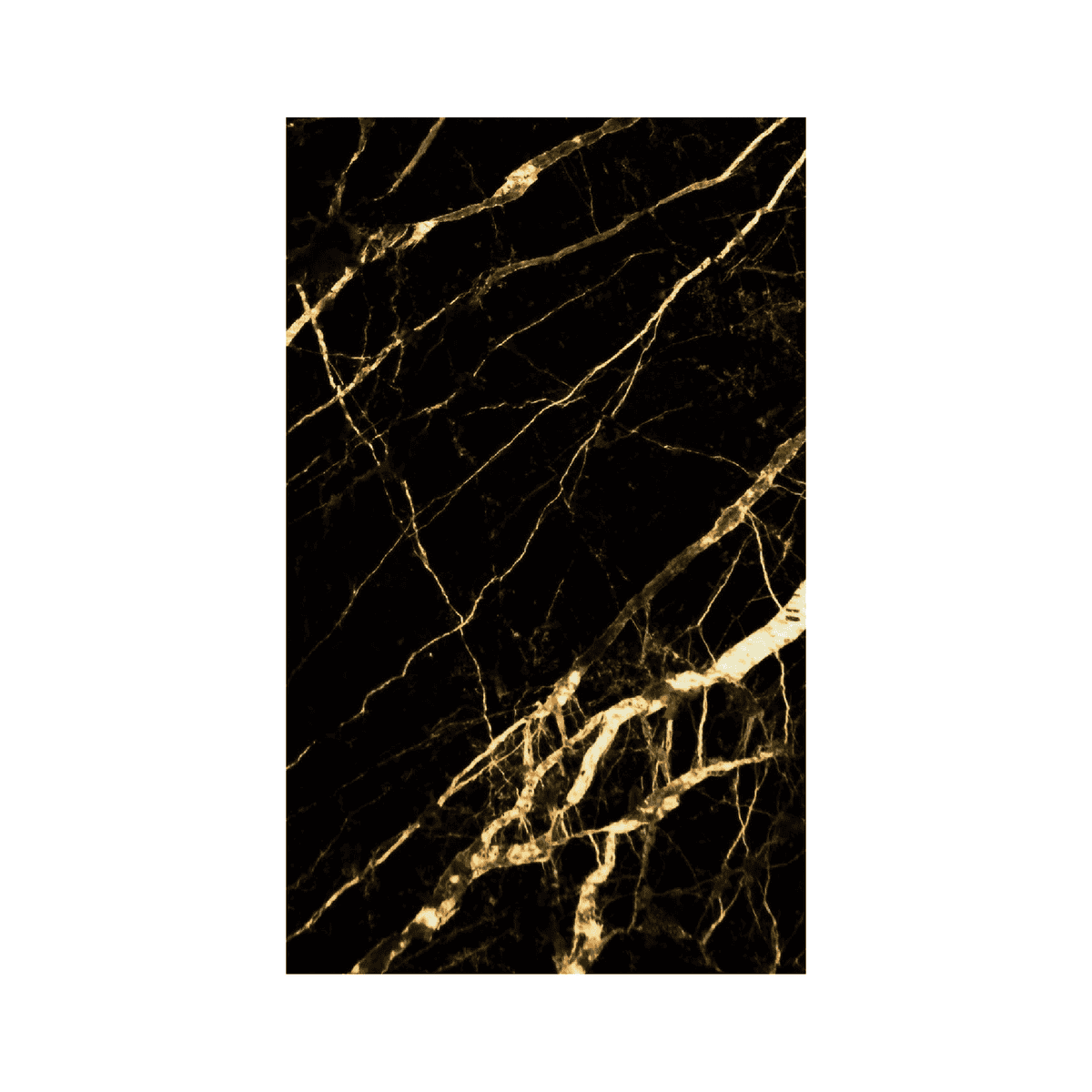 Lámina Decorativa PVC tipo Mármol Golden Black 1.22 m x 2.44 m x 3mm (LJPSKA)