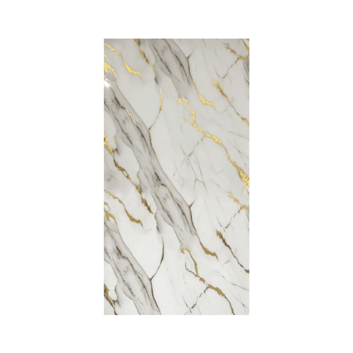 Lámina Decorativa PVC tipo Mármol Statuario Gold 1.22 m x 2.44 m x 3mm (HC8885)