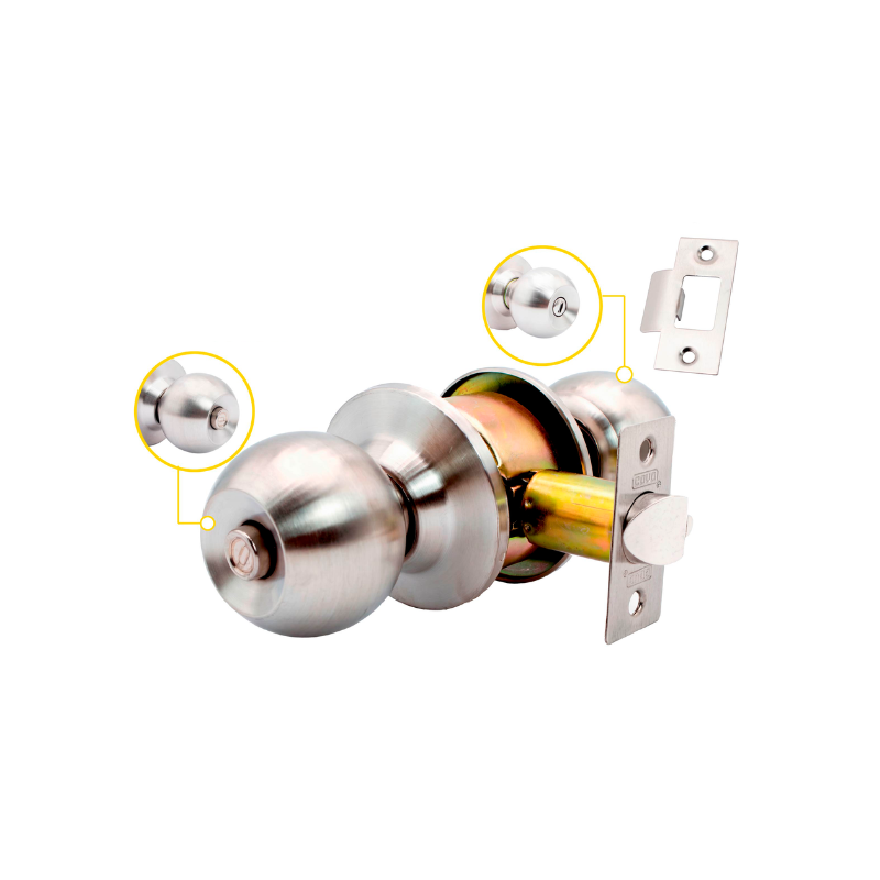 Covo Llavin Bola Cromo ( DL-3872BK-SS )