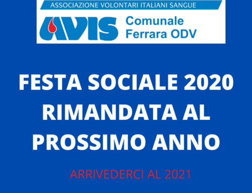 FESTA SOCIALE AVIS FERRARA 2020