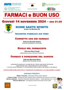 Incontri "FARMACI e BUON USO" @ Rione Santo Spirito | Ferrara | Emilia-Romagna | Italia