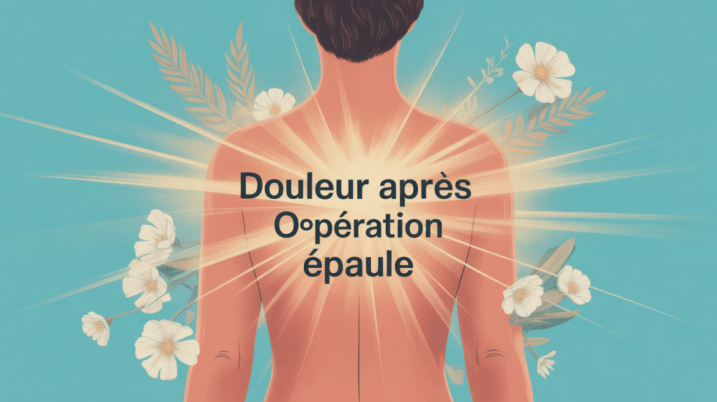 combien de temps dure la douleur après opération épaule visuel apaisant