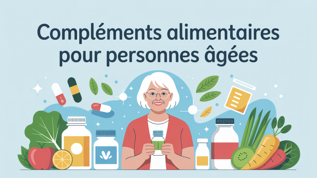 complements alimentaires personnes agees flacons et aliments seniors