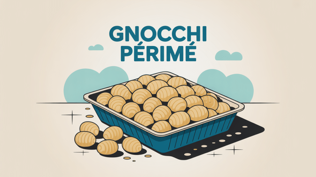 Illustration gnocchi périmé sécurité consommation