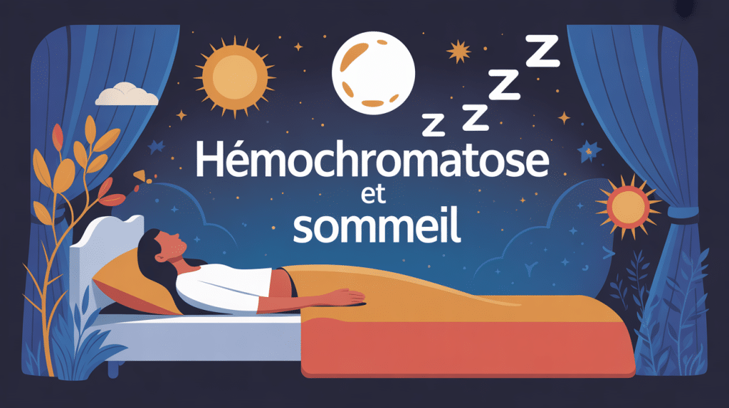 illustration hemochromatose et sommeil fatigue repos