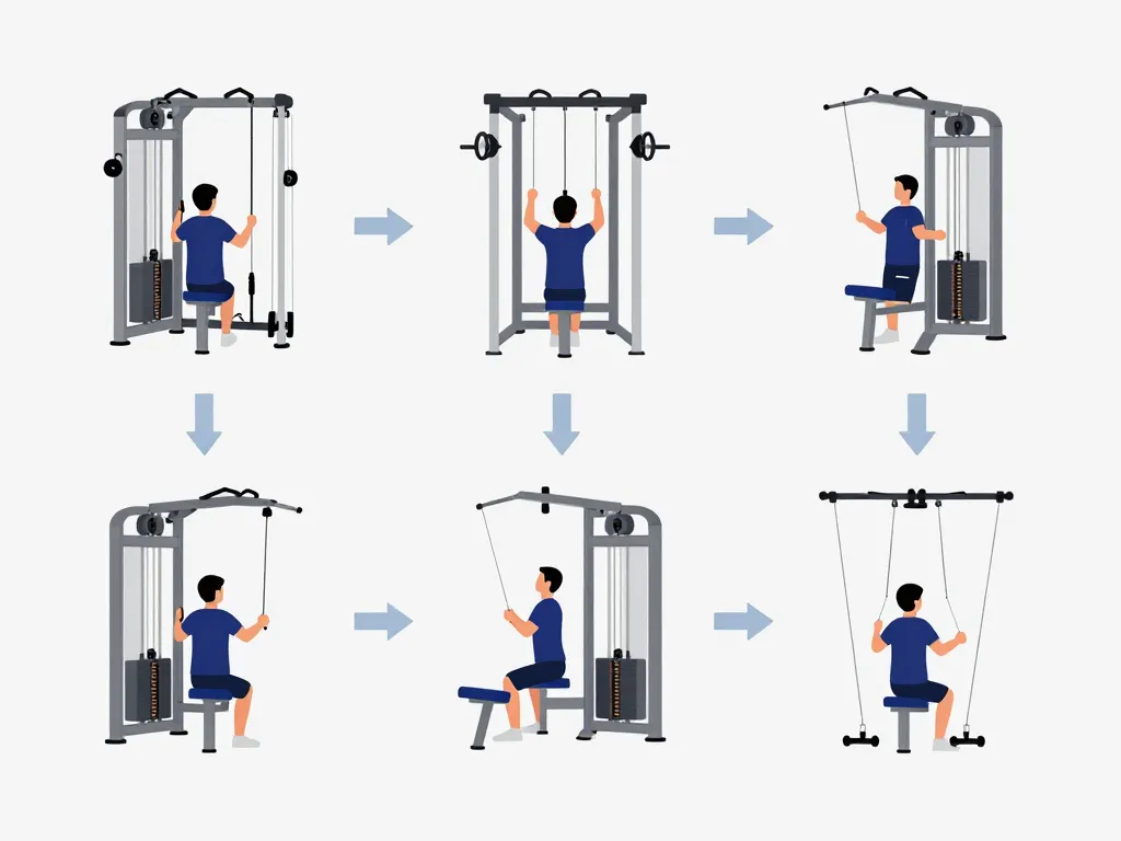 machine pour le dos : schéma des types principales
