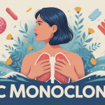 Illustration douce stress et pic monoclonal