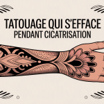 tatouage qui s'efface pendant cicatrisation peau qui cicatrise