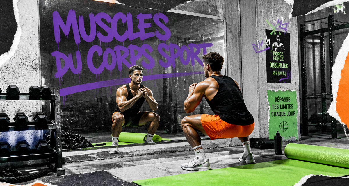 muscle du corps sport athlète squat salle