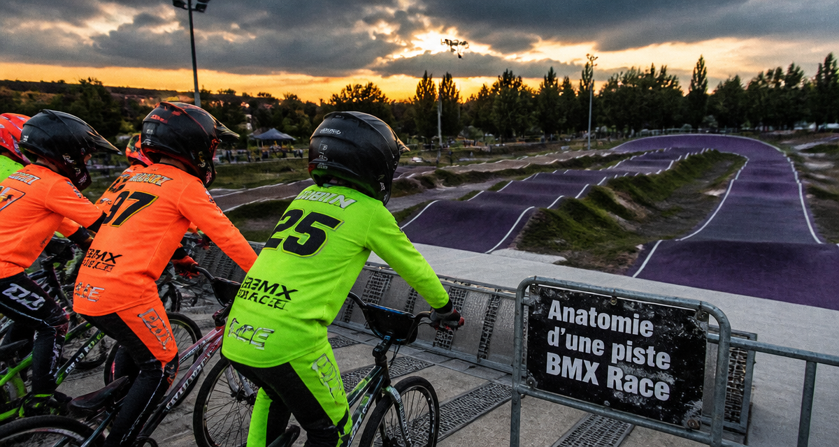 piste de bmx jeunes pilotes grille départ