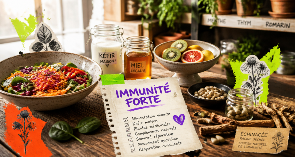 renforcement du systeme immunitaire avec aliments sains