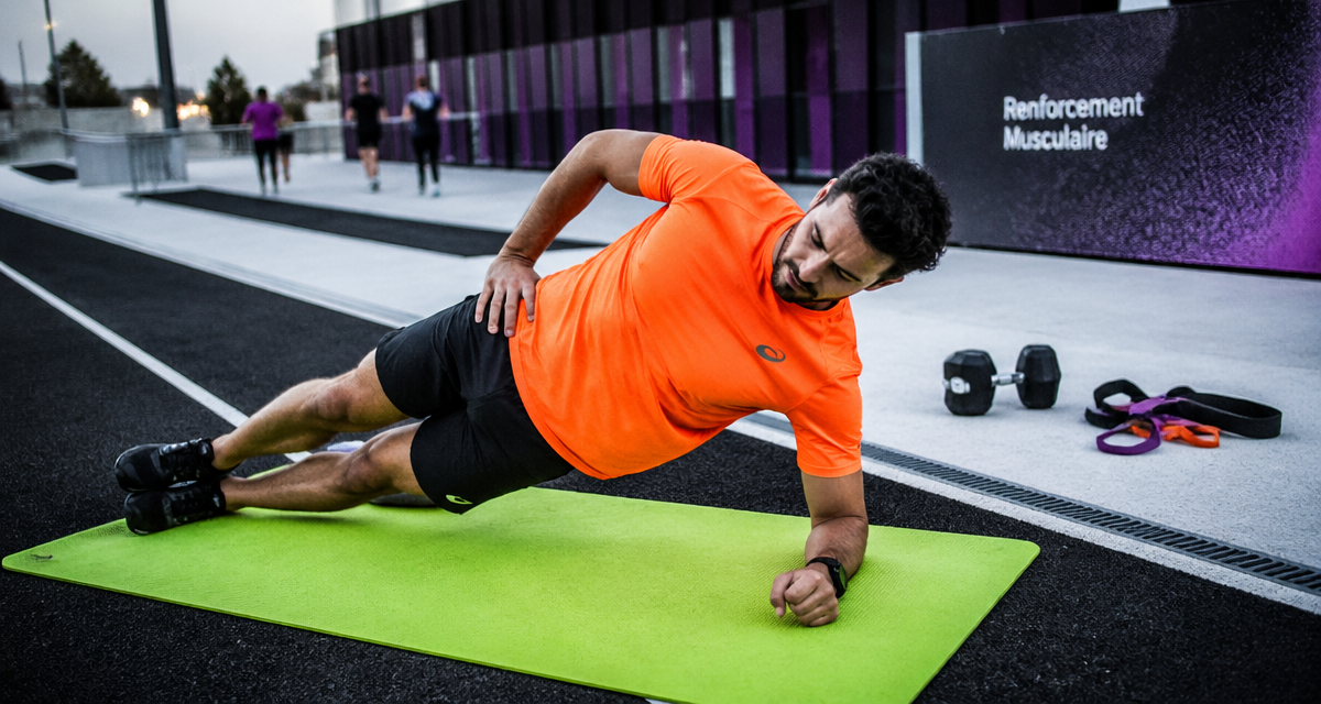 renforcement musculaire course a pied coureur gainage