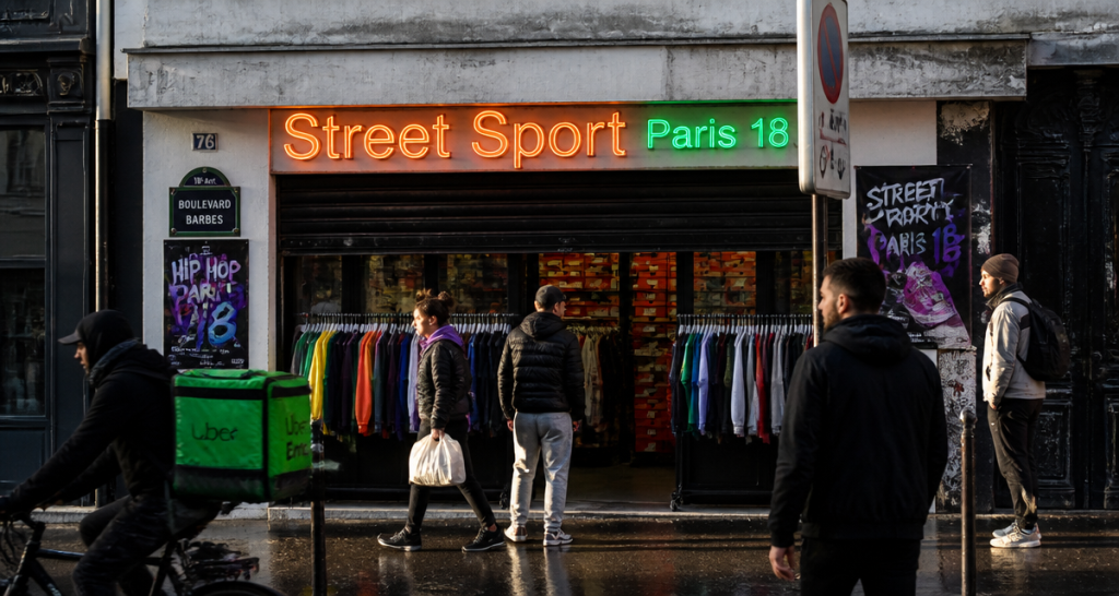 street sport paris 18 devanture boutique sneakers