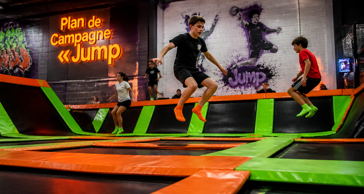 ados sautant trampoline park plan de campagne