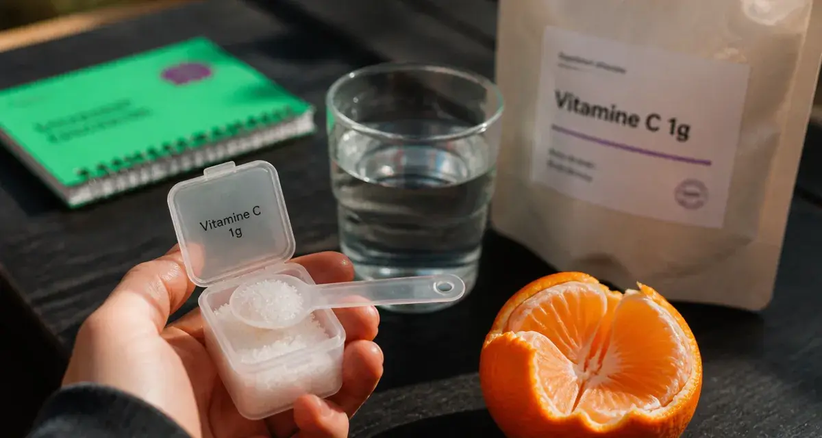 1g de vitamine c par jour : pilule et eau, bénéfices et risques