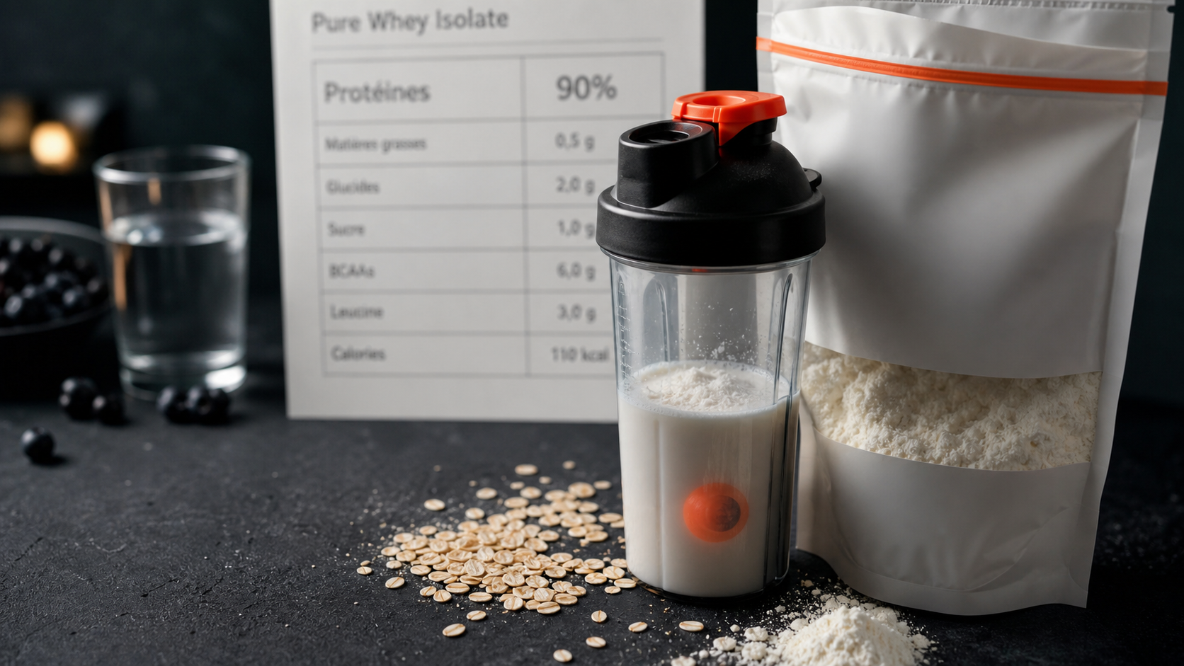 Bulk isolate whey protein 90% : pure whey isolate en gros plan