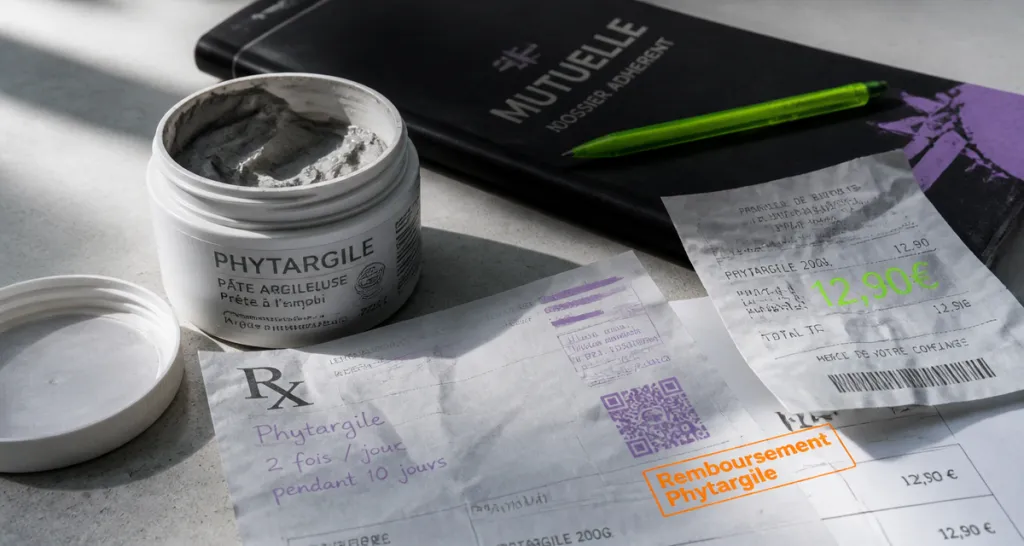 phytargile remboursement ticket caisse mutuelle