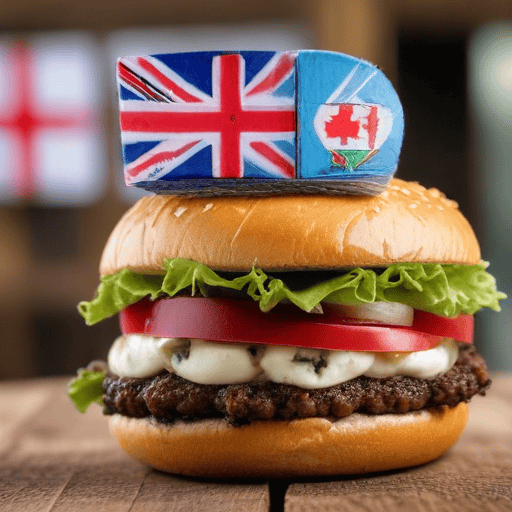 Illustration of 7s stars serve customers at Burger King Laucala Beach