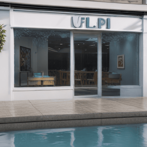 Illustration of Businesses in West Affected by Flooding