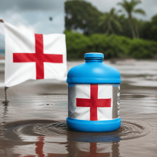 Illustration of Fiji Red Cross Society Urges Vigilance as Flood waters Recede.