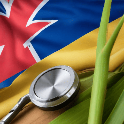 Illustration of Health care plan for cane farmers