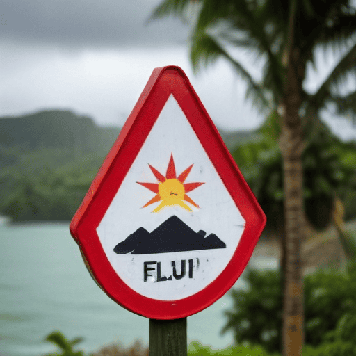 Illustration of Heavy rainfall warning for Western Viti Levu