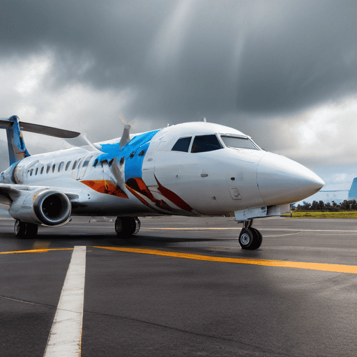 Illustration of New ATR72 plane for Fiji Airways