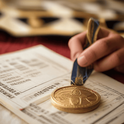 Illustration of QVS Dux, Tevita Koroi, Thanks Parents and God for Achievement