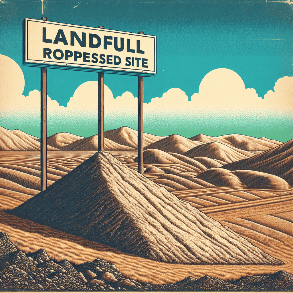 Illustration of Landowners willing to give land for landfill