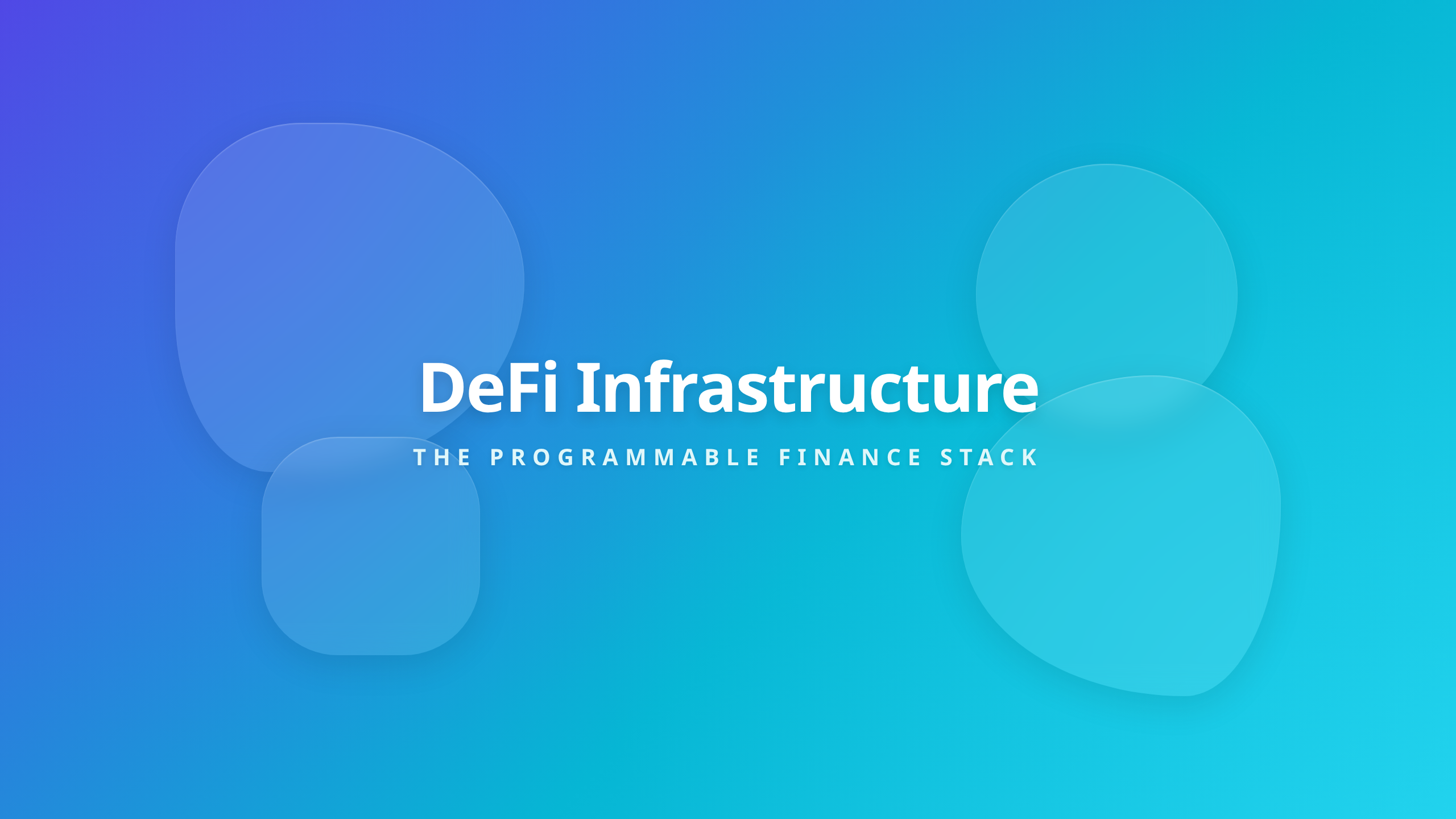 DeFi Infrastructure layer framework showing the core components of decentralized finance