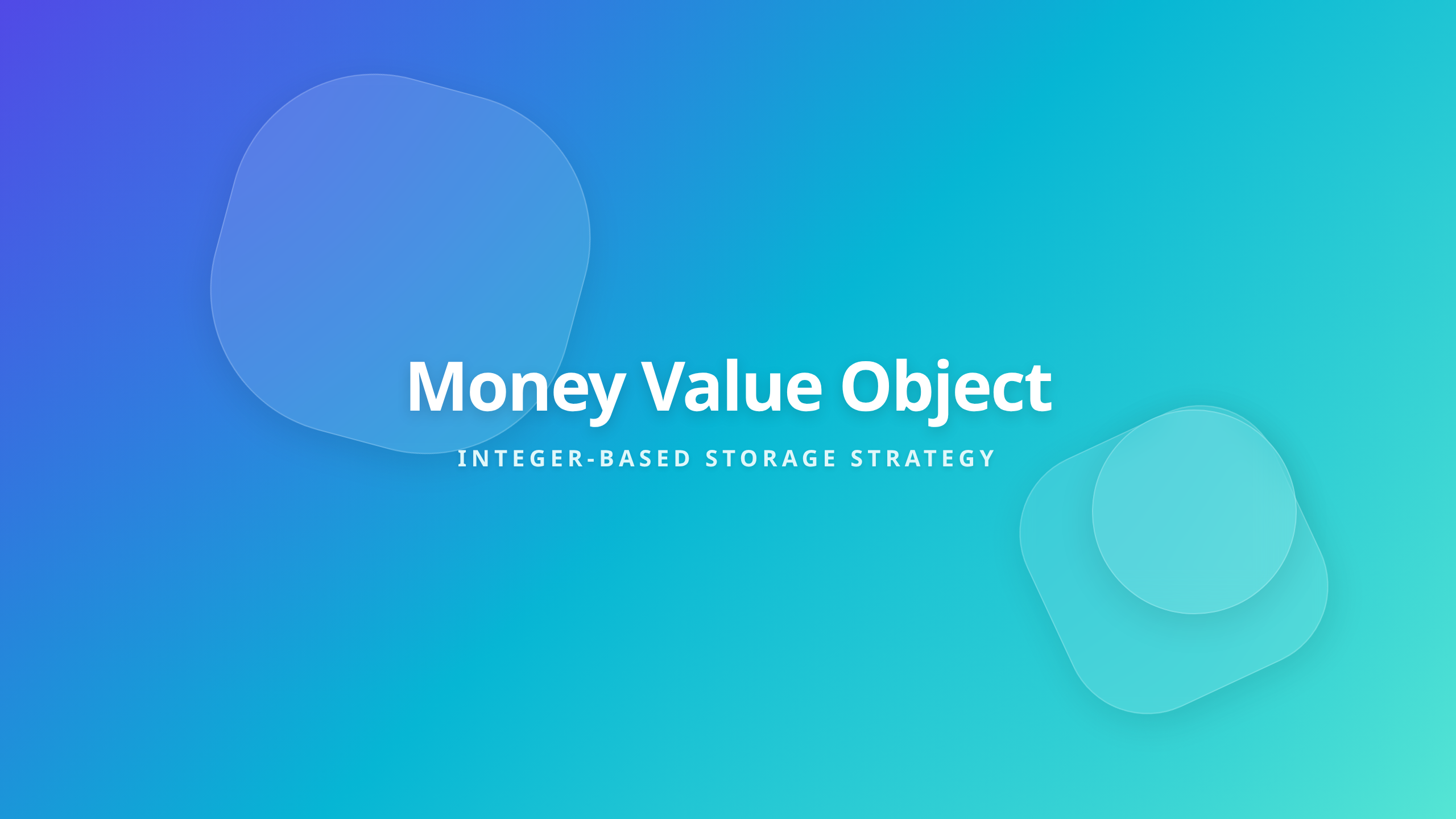 Money Value Object and Integer Storage Software Architecture Cover