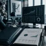 compte titre entreprise sur écran financier