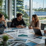 Jeunes en open space secteur porteur